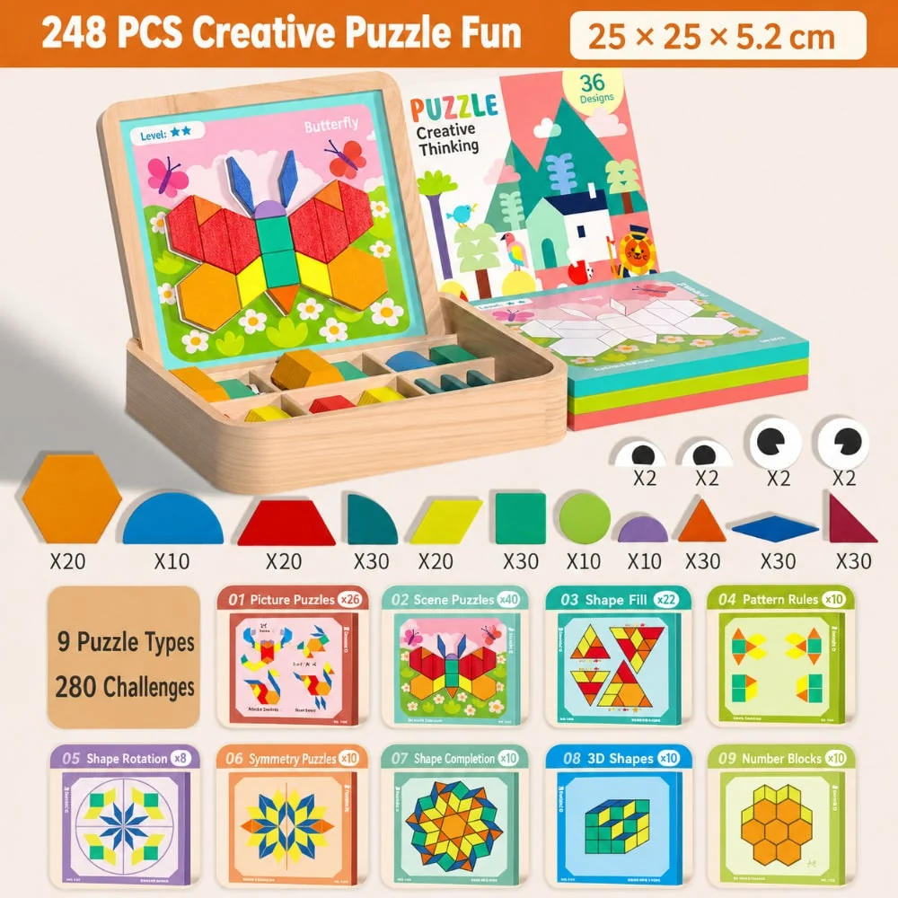 Wooden Puzzle Educational Toy Stem Learning Activity - Image 9